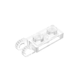 MOC PARTS GDS-821 PLATE 1X2 W/FORK/VERTICAL/END Single side hinged plate (teeth) compatible with lego 44302 children's toys