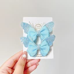 RAINBOW BOWS 3.15'' Glitter Butterfly Hair Clips for Women Girls Hairpins Children Cute Barrettes Kids Head Accessories 2Pcs/lot