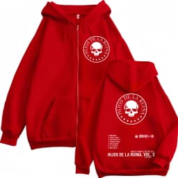 Rap Duo Natos Y Waor Hijos De La Ruina Album Zipper Hoodie Men's Women Hip Hop Retro Zip Up Sweatshirts Gothic Fashion Pullovers