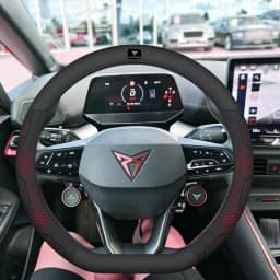 Car Breathable Anti-Slip Suede Leather Steering Wheel Cover For Cupra Formentor Terramar Tavascan Ateca Born Leon ST IBIZA Raval