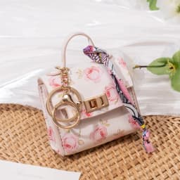 Light Luxury High-end Coin Purses Fashionable Exquisite Bag Accessories New Silk Scarf Bracelet Portable Mini Keychain Pendants