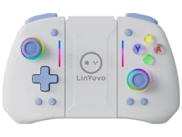 LinYuvo KS42 Meteor Light Wireless Joy-pad with 8 Color RGB Lights for Switch/Lite/OLED, with Programmable,,Turbo & Vibration