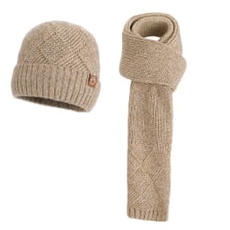 3pcWinter Knitted Hat Scarf Gloves Set for Women Men Cold Proof Ear Protection Scarf Warm Skullies Beanie Outdoor Cycling Skiing