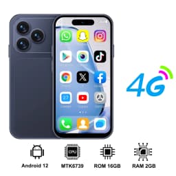 2026 NEW SERVO 4G Mini Smartphone 4.0" Display Android12 OS 2GB RAM 16GB ROM Play Store WiFi Small Smart Phones Dual SIM Standby