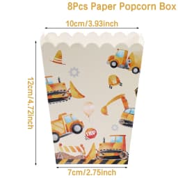 Construction Party Disposable Tableware Birthday Decoration Boy Baby Shower Excavator Truck Tractor Construction Birthday Decor