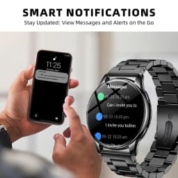 Smart Watch, Premium, 1.5-Inch Touchscreen, with Call Reminder, Music Control, Multi-Sport Modes, Message Reminder, Alarm