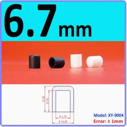 3mm-60.5mm Black/White Silicon Rubber Caps Blanking End Cover Protectors For Round Pipe/Furniture