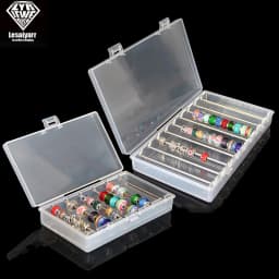 Acrylic Charm Bracelet Beads Display Tray Box with Cover Trollbeads Necklace Pearl Vintage Pandora Charms Storage Organizer Case