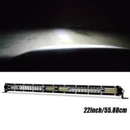 22-inch Single Row Off-Road Vehicle Light - LED Ultra-Thin Single Row Driving Light with Mixed Beams for Trucks, Cars, Engine Bays, Boats, ATVs, UTVs, SUVs 12V 24V