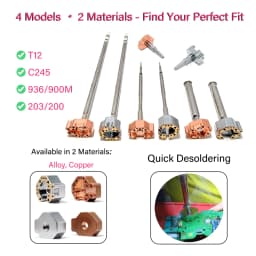 Joystick Disassembly Tool Removable Joystick Soldering Iron Tip T12 C245 936/900M 203/200 Heating Core Xbox PS4 PS5 Switch Pro
