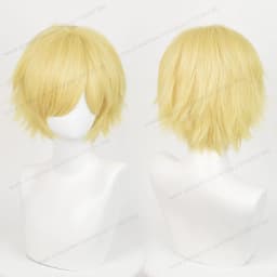 Anime 30cm Short Straight Cosplay Wig Black White Green Brown Purple Blue Gray Red Gold Man Women Heat Resistant Synthetic Hair