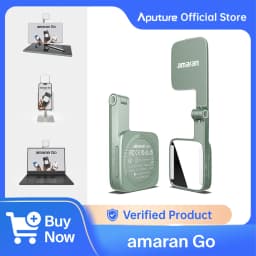 amaran Go Ultra-Compact Built-in Mirrored Mini LED Phone Light Magnetic Mount Versatile Flip Design for Vlog Selfies by Aputure