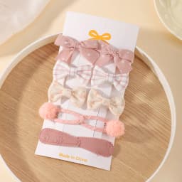 RAINBOW BOWS 10Pcs/set Handmade Fabric Printed Barrette Boutique Mini Bangs Bow Hair Clip Ins Daisy Hairgripes Spring Style