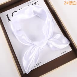 Solid-color Square Scarf single-color Imitation Silk Small Square Plain Glossy Satin Color Tween Performance Silk Scarf SJ19