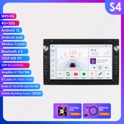 2din Carplay android Auto Radio for VW Golf 4 Passat POLO Transport T5 Multivan Seat Jetta 4G-LET Car Multimedia GPS autoradio