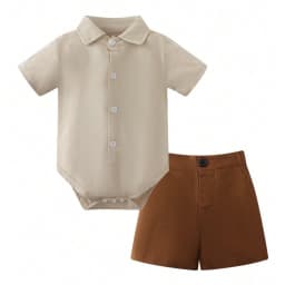 Cotton Birthday Clothes Suit for 3 6 9 12 18 24 Months Boys Newborn Baby Formal Set Romper Toddler Jumpsuit Outfits Summer Suits