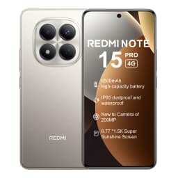 Global Version Xiaomi REDMI Note 15 Pro 4G MTK Helio G200-Ultra 6.77" AMOLED display 200MP Camera 6500mAh 45W fast charging 120HZ