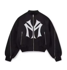 American Style Multi Zipper Design Cross-Border Men's and Women's Loose Letter Embroidery Pattern Fashionable Hoodie