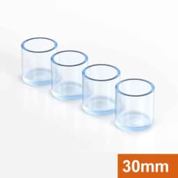 10Pcs Round / Square Rubber Floor Protectors Chair Leg Caps Pads Furniture Feet Non-Slip Covers Leveling Feet Home Decor
