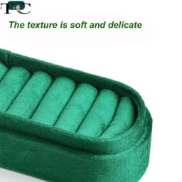 High-End Exquisite Retro Portable Velvet Ring Storage and Display Box Soft Velvet Ring Earring Jewelry Box