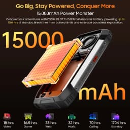Global version Blackview OSCAL PILOT 1 Rugged Phone 6.67'' HD+ Display 50MP Camera 6GB+256GB 15000mAh NFC Smartphone Android 14