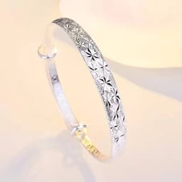 925 Sterling Silver Original Romantic Gypsophila Star Bangles for Women Bracelets Fashion Party Wedding Accessories Jewelry