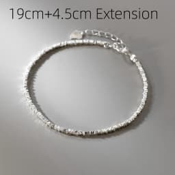 La Monada 15+4.5cm Simple Irregular Bracelets For Women Silver 925 Sterling Jewelry Fine 925 Sterling Silver Women's Bracelet