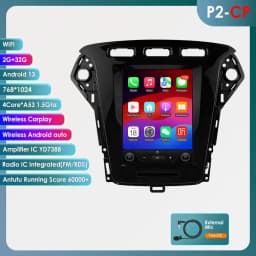 9.7"carplay android 13 auto car radio for Ford Mondeo mk4 Galaxy A/C 2011-2013 Autoradio Multimedia player GPS Stereo 4G SWC RDS