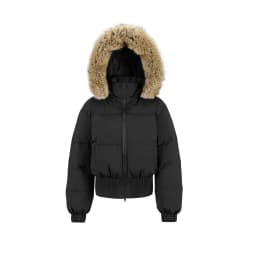 Winter Hooded Natural Large Fur Collar Down Jacket Women White Duck Down Warm Parker Outwears Female Thicken Short Down Jacket