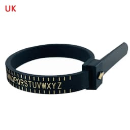 PHYHOO Plastic UK US EU JP HK Size Ring Size Measuring Tools Finger Gauge Ring Sizer Belt Measurement Tool Jewelry Accessories