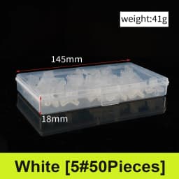 50Pcs/Lot Lightweight Accessories with Slots Sleeves Tool Durable Protector Caps Fishing Out Hook Cover Safety Treble Fish Gear