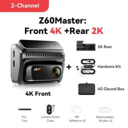 【New】DDPAI Z60Master Dual Dash Cam 4K+2K 2/3 Channel Front and Rear HDR Night Vision WiFi6 GPS ADAS Dash Camera DVR Car Dashcam