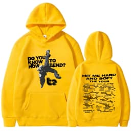 Hit Me Hard and Soft Do You Know To How Bend Red Hoodies Men's Women Fashion Hooded Sweatshirts Oversized Long Sleeve Pullovers