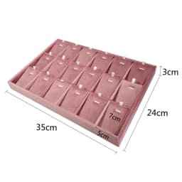Large Capacity Jewelry Display Tray 35*24cm Ring Earring Necklace Storage Holder Personal Jewelry Collection Decoration Tray