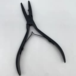 1 PC 5 inch Silver Stainless Steel Clamp Hair Extension Plier with Hole Keratin Hair Extensions Ring Removal Tools