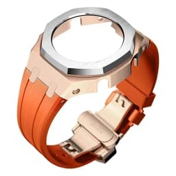 Mod Kit For Casioak GMAS2100 Stainless Steel metal Case Rubber Strap for Mod Kit GMA-S2100 4thGen Replacement shoc K Accessories