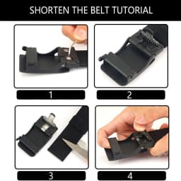TUSHI Brand 4.3CM Wide double-layer reinforced automatic buckle training quick hanging pistol belt Mens nylon outdoor leisure