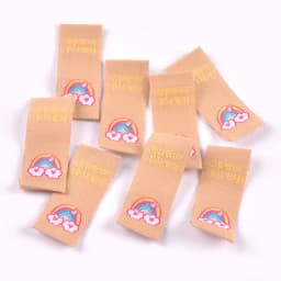 50pcs Lovely Butterfly/Rainbow Pattern Embroidery Labels Garment Sewing Accessories Clothes Bag Shoe Tags Crafts Supplies C3367