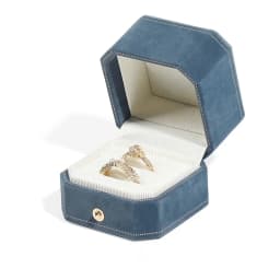 New Octagonal Jewelry Organizer Box for Earrings Ring Pendant Necklace Bracelet Storage Flannelette Vintage Gift Packaging Box