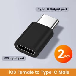 2PCS USB C To Lightning Adapter Lightning Female To Type C Male Converter High Speed Data Transfer Connector for iphone 15 16