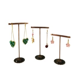 Mini Metal Earring Stand Three-Piece Earring Storage Stand Jewelry Stand Necklace Stand Counter Jewelry Display Stand