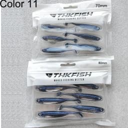 THKFISH 5/6pcs Fishing Soft Lures 7cm 8cm 10cm Paddle Tail Artificial Fishing Baits Freshwater Silicone Soft Lures Swimbait