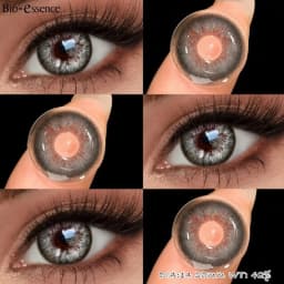 Bio-essence 1 Pair Big Eye Korean Lenses Colored Contact Lenses with Degree Myopia Lenses Green Lenses Black Lenses Prescription