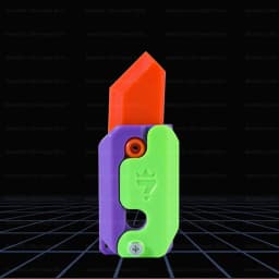 New Knife Fidget Toy 3D Printing Technology Stocking Stuffers Gift With Butterfly Claw Blade Carrot Fidget Toy Stress relief Toy