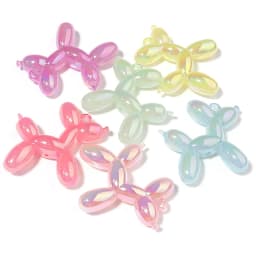 Louleur 5Pcs 46x50mm Fluffy Balloon Dog Shape Acrylic Pendant Charms Pendant For Bracelet DIY Necklace Jewelry Making
