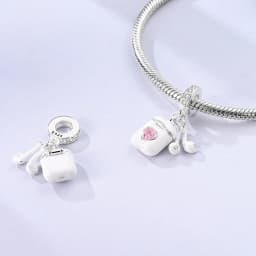 925 Sterling Silver Pink Series Charms Bow Tie Girl Cake Princess Beads Pendant Fit Original Bracelet DIY Jewelry Gift For Woman