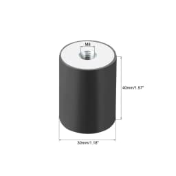 M4/5/6/8/10 Female Thread Rubber Shock Absorber Anti Vibration Pad Rubber-Metal Silentblock Type DD Rubber Mount Flat Base Block