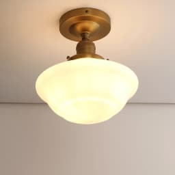 Phansthy Vintage Flush Mounted Ceiling Lighting with Milk White Glass Shade, for Hallway Foyer Loft Living Room Bedroom