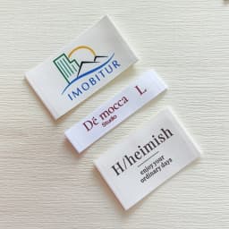 Custom Garment Cotton Labels Washable Polyester Label Customized Cotton Tags Clothing Printed Labels With LOGO
