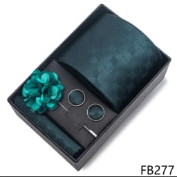 New Designer Blue Red Green Paisley Ties For Men Wedding Party Neck Tie Luxury Tie Pocket Square Cufllink Brooch Set